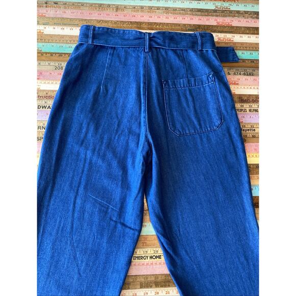 Closed Denim 28 High Waist Straight Leg Med Wash Belted Jeans Denim Milla - Picture 9 of 15